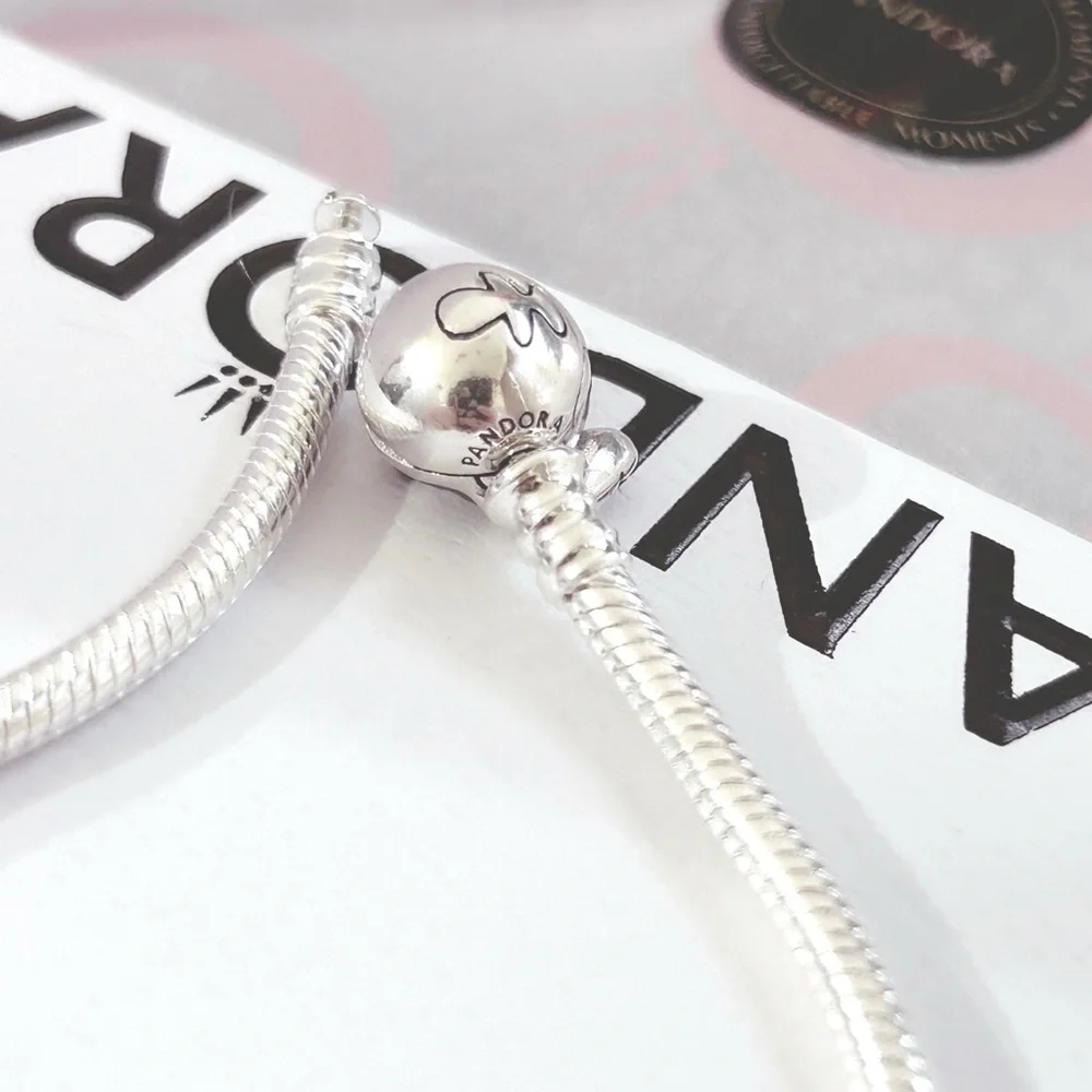 PANDORA Disney Stitch Snake Chain Bracelet (18cm|7.1”) w/box - Picture 5 of 9